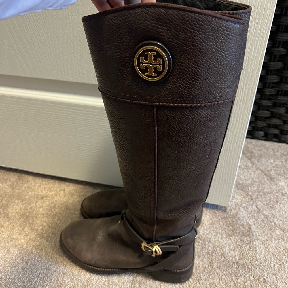 Tory Burch Brown Riding Boots Size 7.5